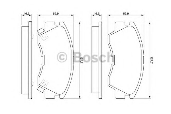 0 986 460 978 Bosch Гальмівні колодки