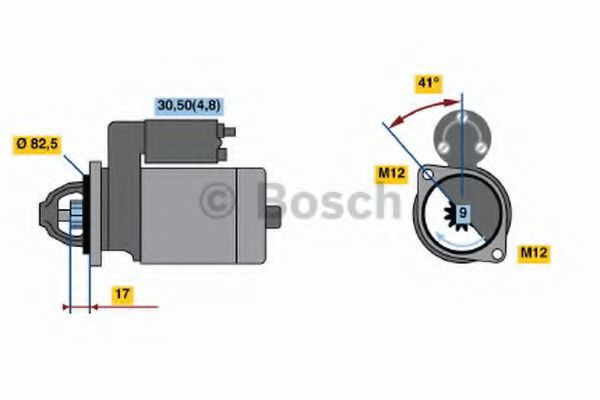0 001 107 446 Bosch Стартер для Audi A6