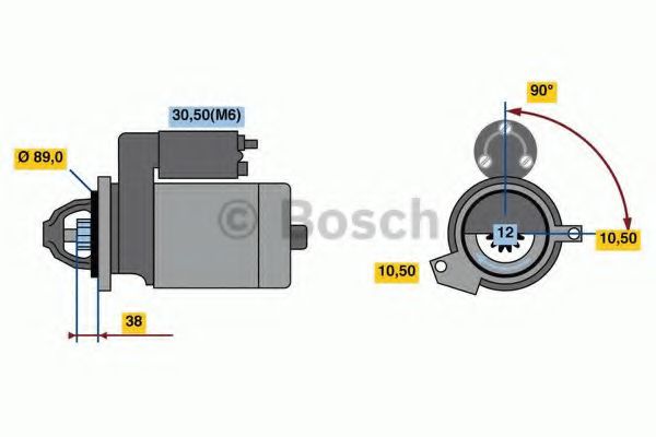 0 001 139 023 Bosch Стартер