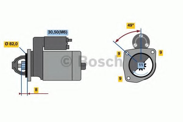 0 001 148 003 Bosch Стартер