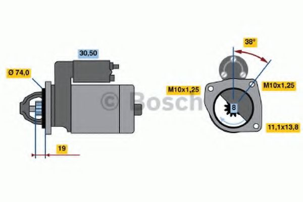 0 986 014 991 Bosch Стартер
