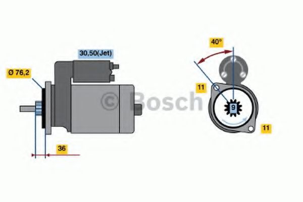 0 986 016 290 Bosch Стартер