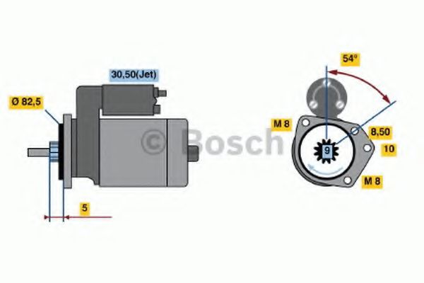 0 986 016 790 Bosch Стартер