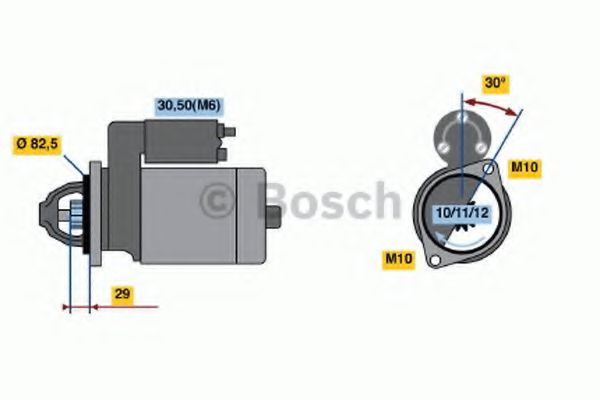 0 986 017 260 Bosch Стартер