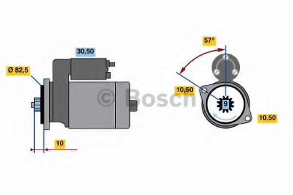 0 986 017 601 Bosch Стартер