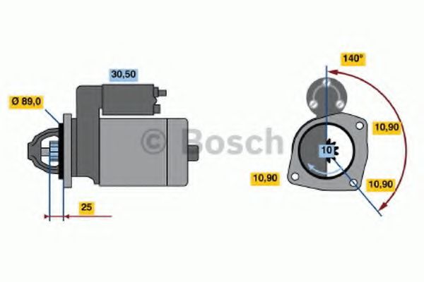 0 986 017 880 Bosch Стартер