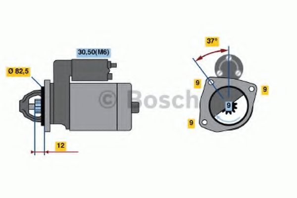 0 986 018 450 Bosch Стартер