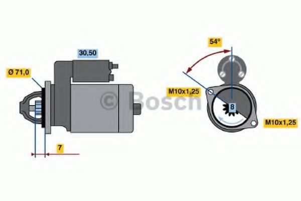 0 986 018 561 Bosch Стартер