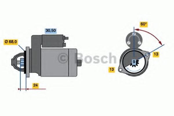 0 986 018 840 Bosch Стартер для MINI Cooper