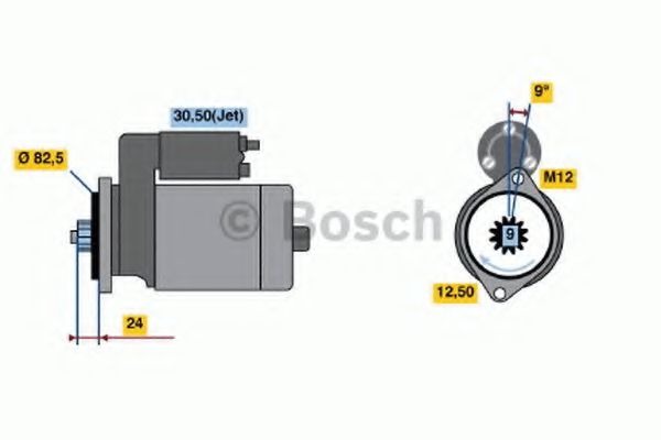 0 986 018 940 Bosch Стартер для Volkswagen LT