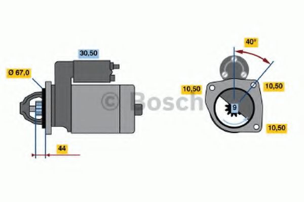0 986 019 030 Bosch Стартер