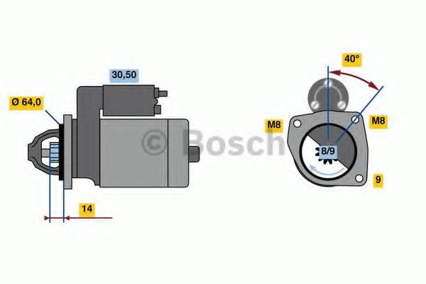 0 986 019 301 Bosch Стартер