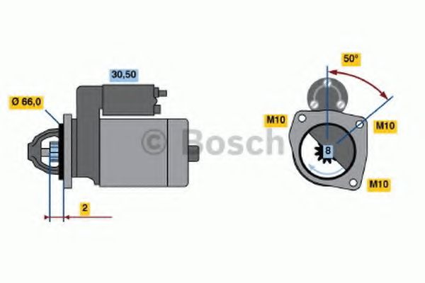0 986 021 051 Bosch Стартер