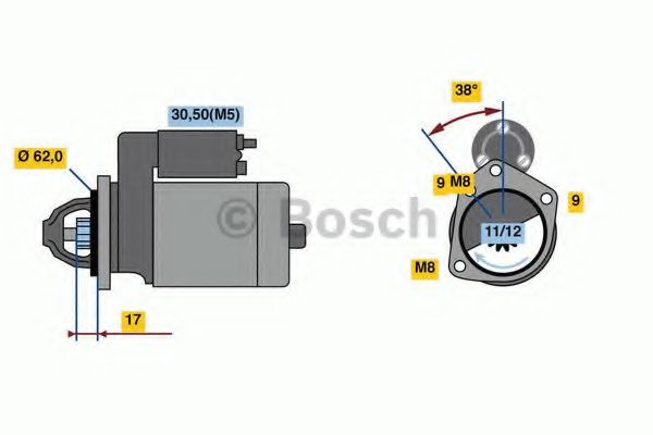 0 986 022 790 Bosch Стартер