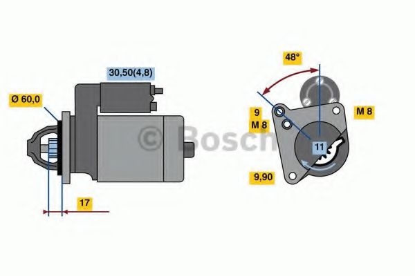 0 986 023 050 Bosch Стартер