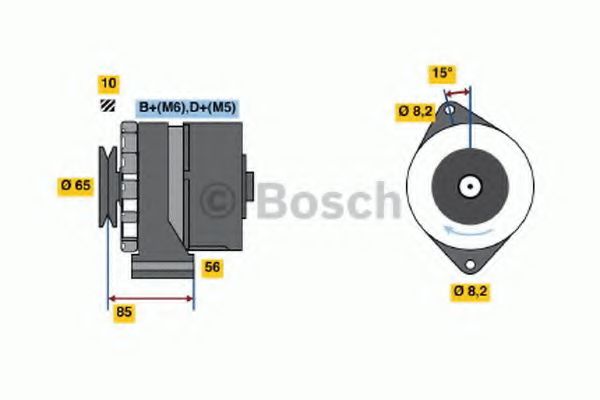 0 986 041 620 Bosch Генератор