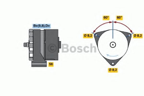 0 986 031 020 Bosch Генератор