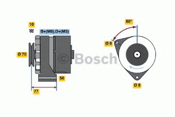 0 986 034 110 Bosch Генератор
