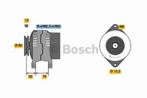 0 986 040 850 Bosch Генератор