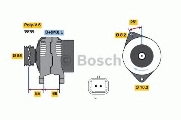 0 986 042 181 Bosch Генератор