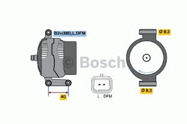 0 986 042 770 Bosch Генератор