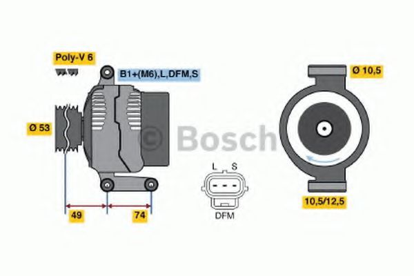 0 986 042 790 Bosch Генератор