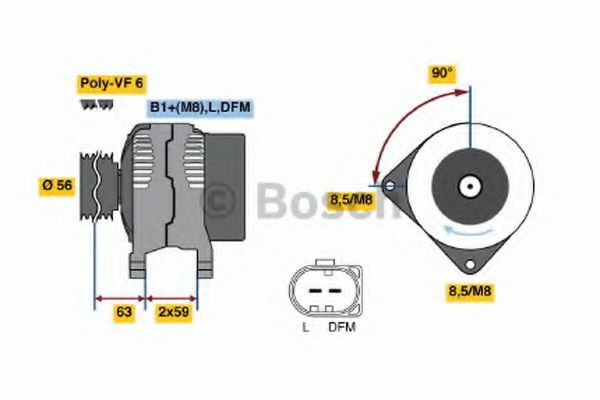 0 986 042 810 Bosch Генератор