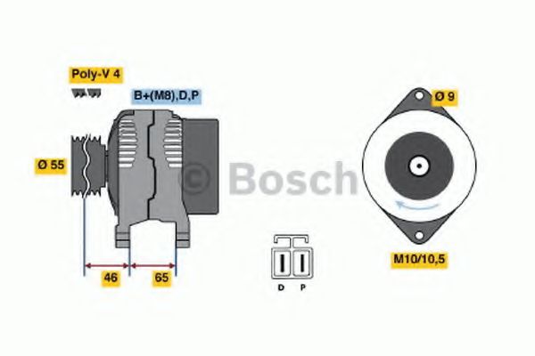 0 986 042 911 Bosch Генератор