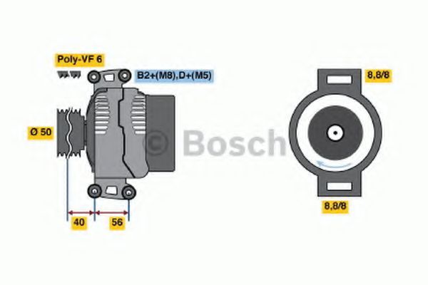0 986 043 660 Bosch Генератор