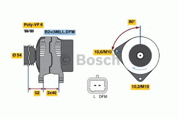 0 986 046 240 Bosch Генератор