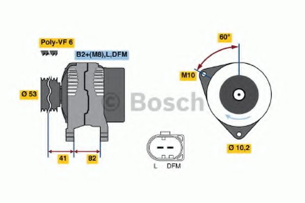 0 986 046 520 Bosch Генератор