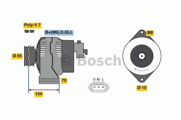 0 986 046 541 Bosch Генератор