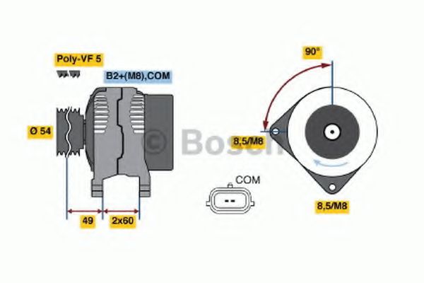 0 986 047 340 Bosch Генератор