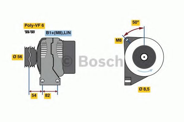0 986 047 380 Bosch Генератор