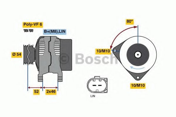0 986 047 960 Bosch Генератор