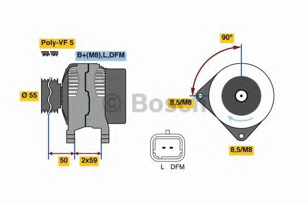 0 986 080 290 Bosch Генератор