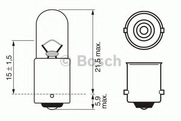 1 987 302 287 Bosch Лампа освещения салона