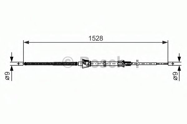1 987 482 374 Bosch Трос ручного гальма