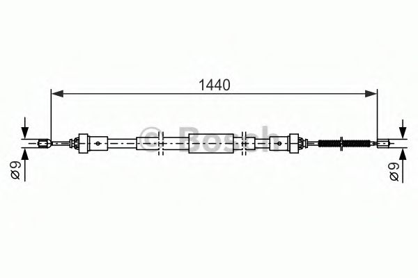 1 987 482 383 Bosch Трос ручного гальма