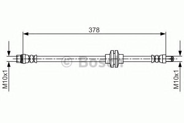 1 987 481 707 Bosch Гальмівний шланг для Opel Movano