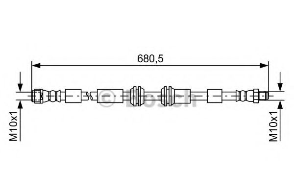 1 987 481 734 Bosch Тормозной шланг