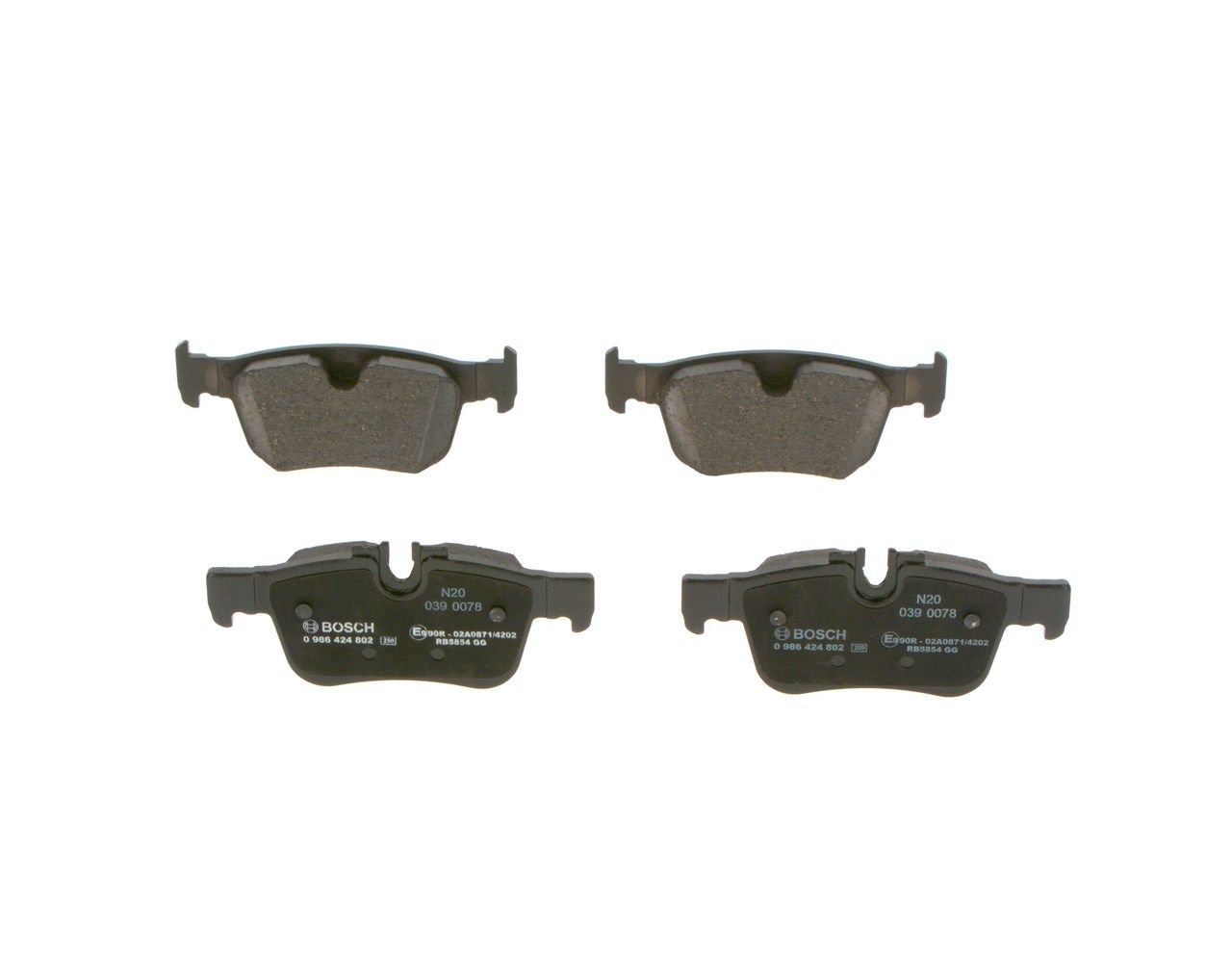 0986424802 Bosch Гальмівні колодки