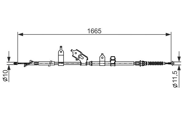 1 987 482 440 Bosch Трос ручного тормоза