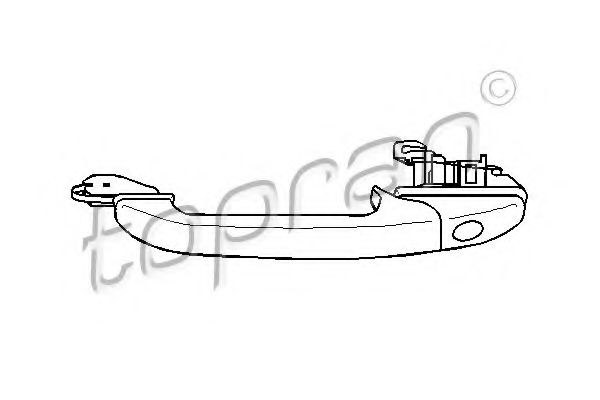 107 536 Topran Ручка двери для Volkswagen Polo