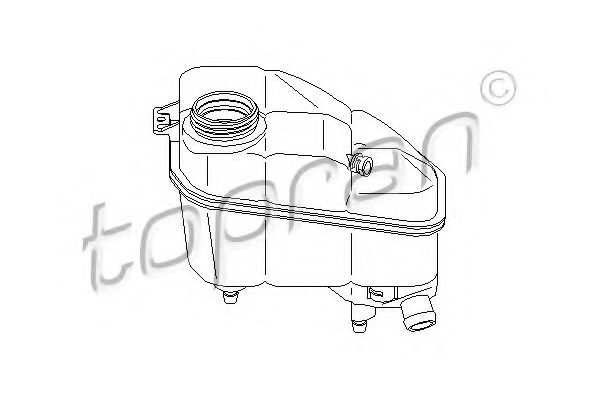 401 008 Topran Бачок охлаждающей жидкости для Mercedes E-Class