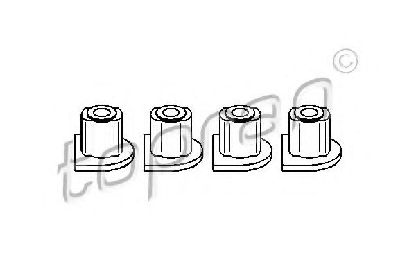 407 823 Topran Подушка кермової рейки для Mercedes M-Class