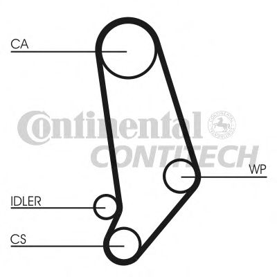 CT660WP1 Contitech Комплект ремня ГРМ + помпа