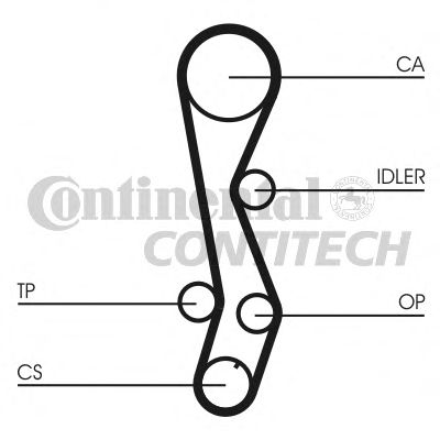 CT1030 Contitech Ремень ГРМ для Toyota Paseo