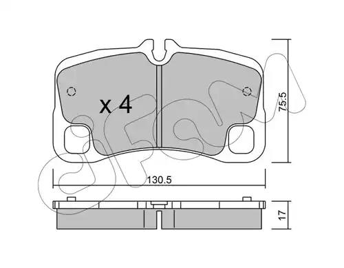 82210050 Cifam Гальмівні колодки для Porsche 911
