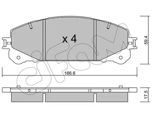 8229380 Cifam Гальмівні колодки